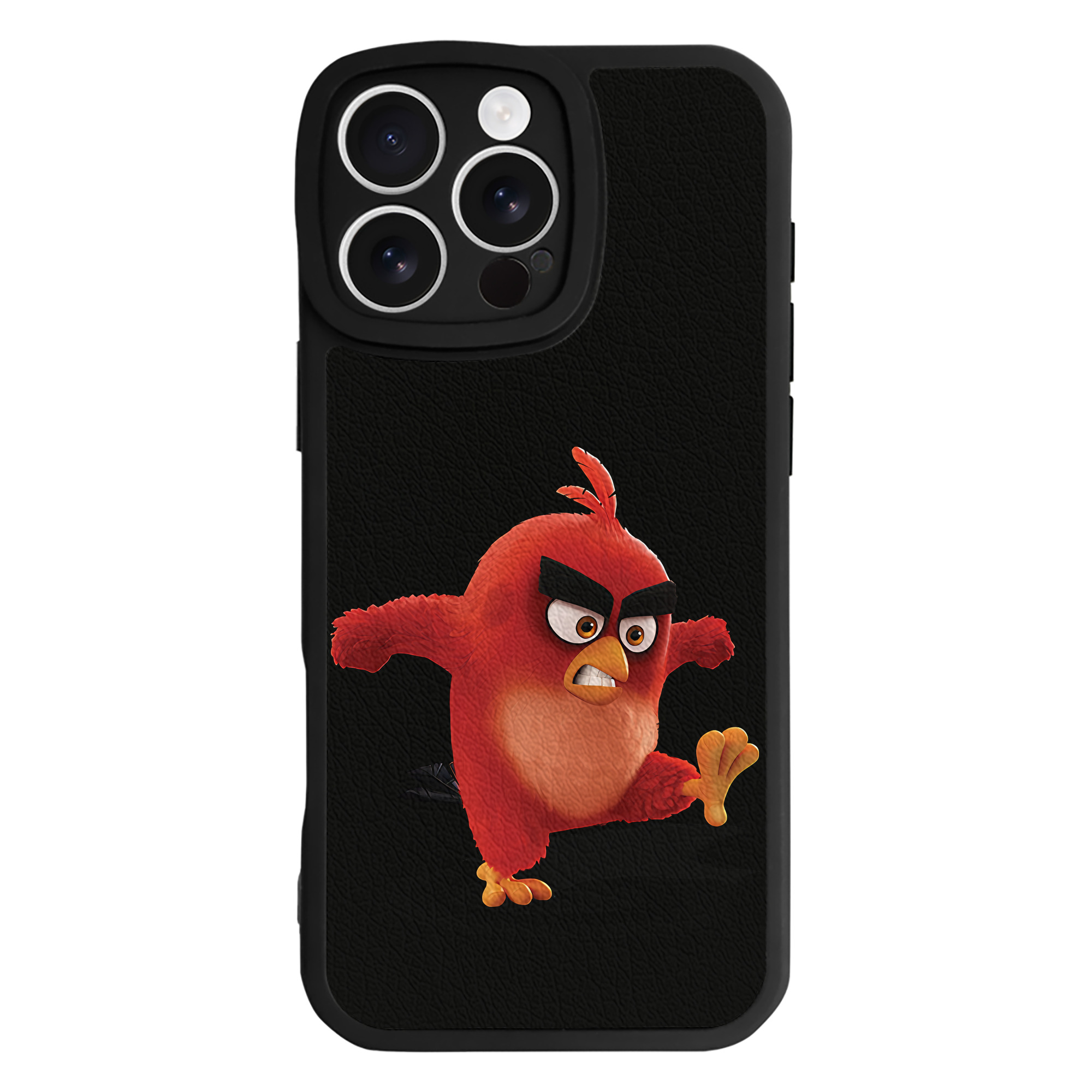 （画像用） Angry Birds アングリーバード 【iPhone 16シリーズ対応】シリコンスマホケース（レザー調） 材質：シリコン